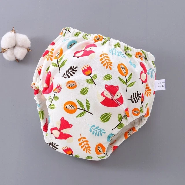 Reusable Baby Training Waterproof Pants Cloth Infant Diaper Nappies L- Size