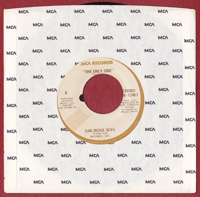 OAK RIDGE BOYS 45 tr/min Sail Away / The Only Girl MCA AB12463 (1979