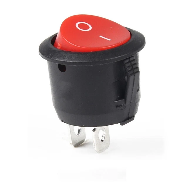 Lot De 12 Interrupteurs Ronds Lumineux LED 12V 20A - Pour Voiture, Bateau, Camping-car, éclairage Tableau De Bord | Interrupteur Marche/arrêt étanche
