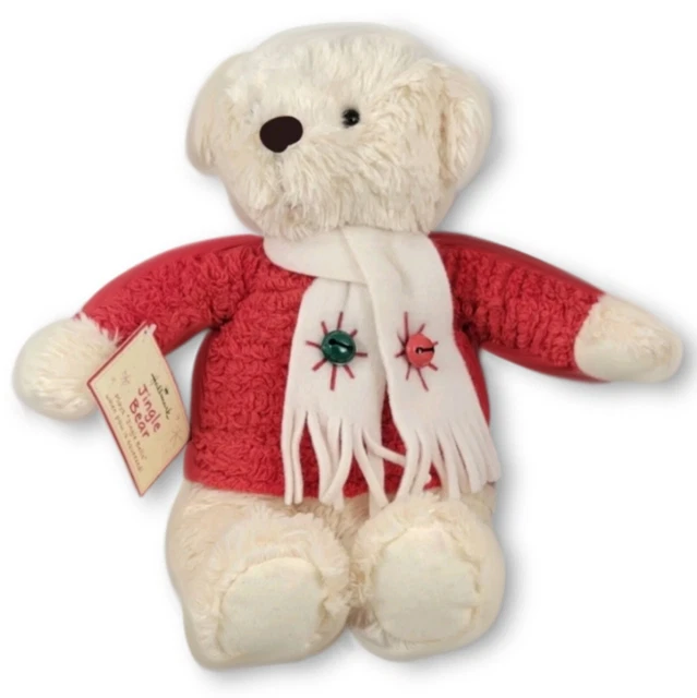 HALLMARK Jingle Bells Christmas Teddy Bear Plush STUFFED ANIMAL TOY NEW w/ Tag