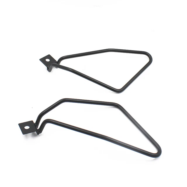 Motorcycle Black Saddle Bag Support Bars Mount Bracket For Harley Sportster Dyna