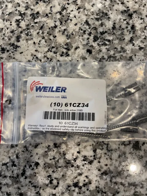 NEW, Weiler (10) 61CZ34 Wheel brush  ( ONE PACKAGE OF 10 PIECES ) FREE SHIPPING