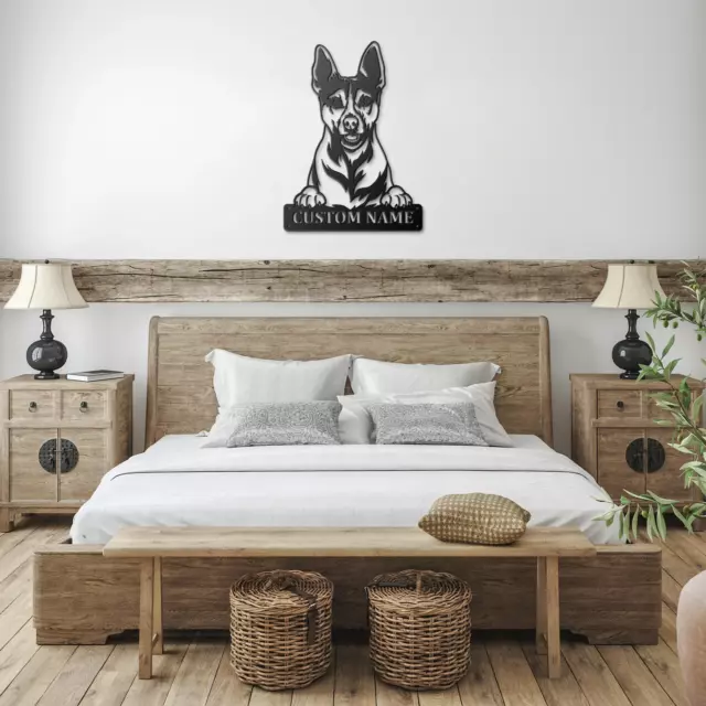 Personalized Rat Terrier Metal Sign, Dog Owner Wall Art, Memorial Gift 2