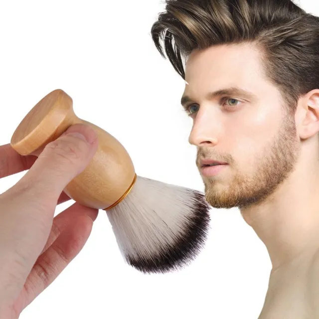 Cheveux de blaireau Nettoyage facial de barbe Brosse à raser pour hommes