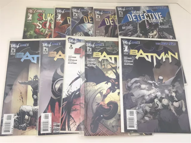 Lot Of Batman #1 New 52! First Print DC Comics 2011 Scott Snyder Detective