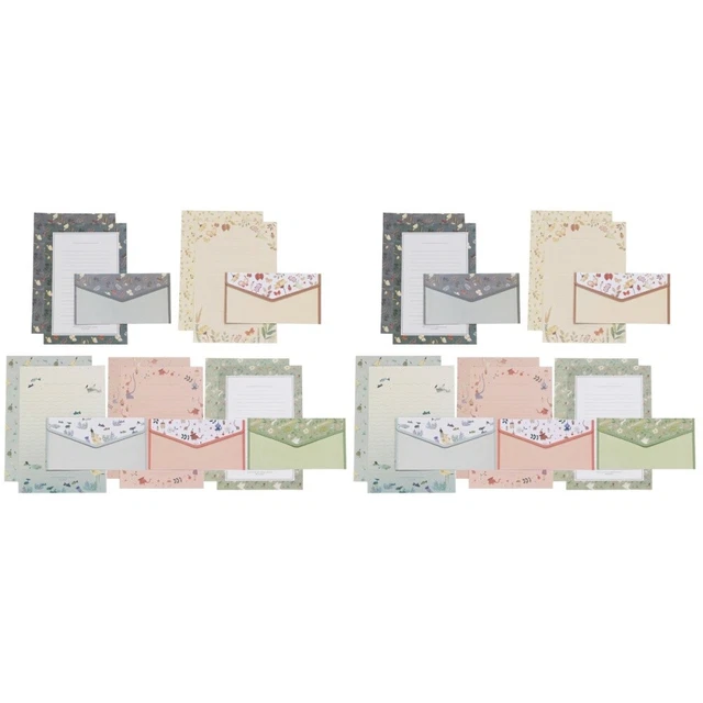 10 Pcs Briefpapier Schreibpapier Briefumschläge Mit Umschlag