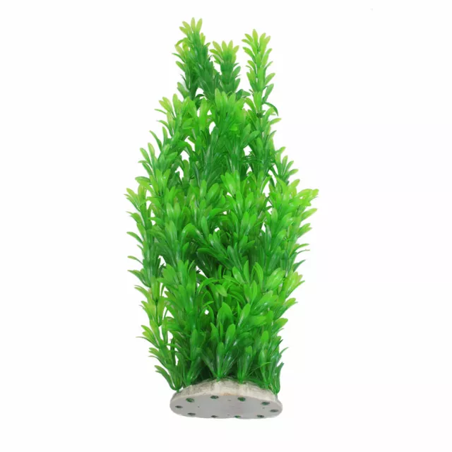 Plante décorative en plastique pour aquarium sous l'eau Feuilles 40cm Vert