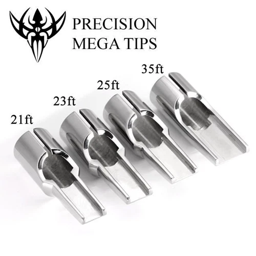 PRECISIÓN Big Magnum Tatuaje Puntas de acero Estilo abierto plano Seleccionar tamaño Precio por 1