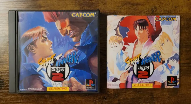 Street Fighter Zero 2 PlayStation Japan Import US Seller Complete CIB PS1 31047