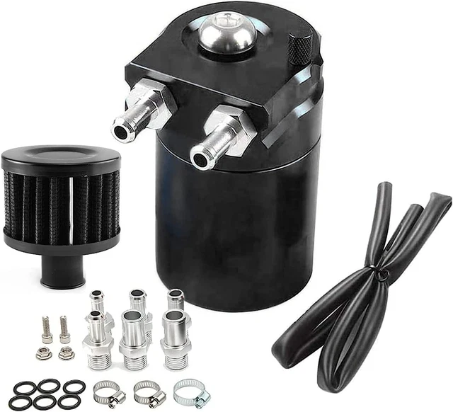 300 Ml Alluminio Oil Catch Can Auto, Cattura Decanter Vapori Olio Kit Universal