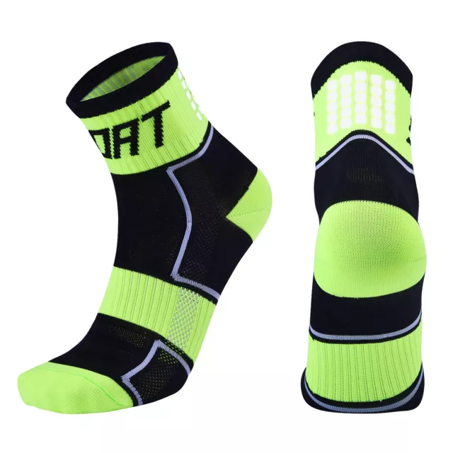 Reflective Cycling Socks High-Visibility Breathable Athletic Socks Bike H2Z7