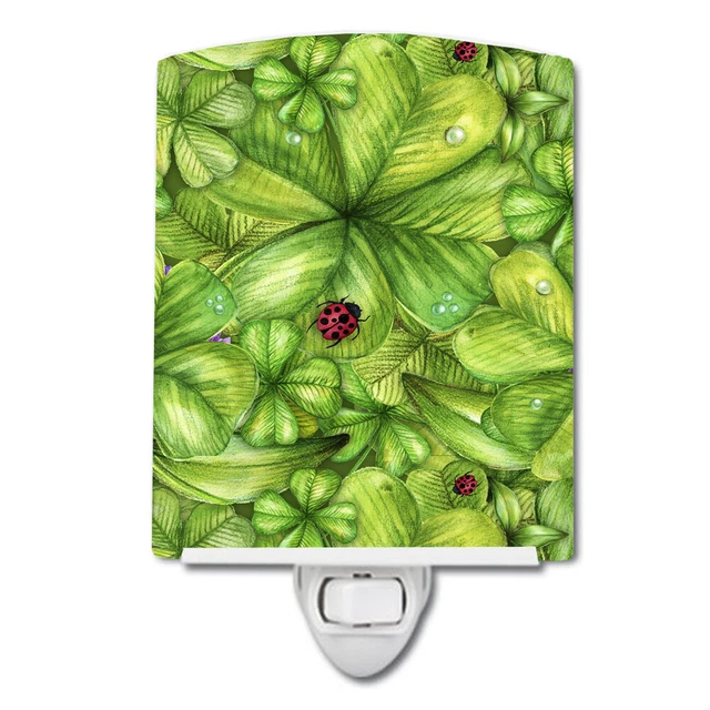 Carolines Treasures Bb5762cnl Shamrocks And Lady Bugs Ceramic Night Light,