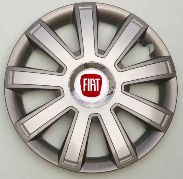 Set of  4x15" wheel trims to fit Fiat Punto,Doblo,Multipla,Panda,(NOT BOXER VAN)