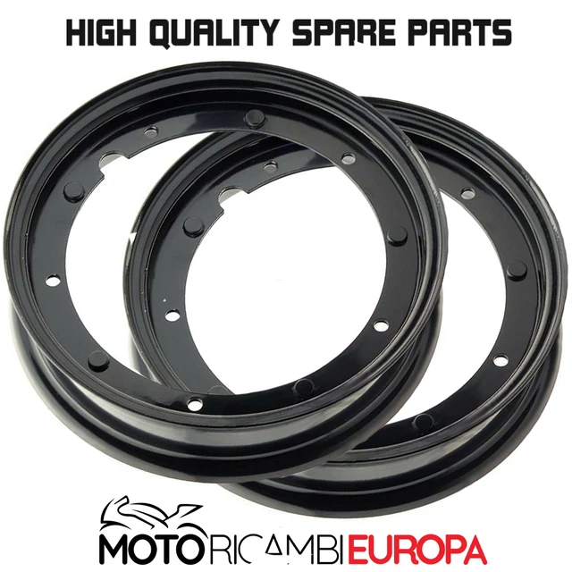 Coppia Di Ruote Complete Per Vespa 50 Special - 2 Cerchi Con Pneumatici Kenda K 333 Fascia Bianca 3.00-10 E Camere D'Aria - Foto 9