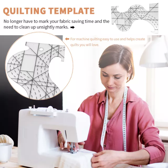 Quilting Template Office Home Drawing Sewing DIY Acrylic Patchwork Aligned Ruler 2