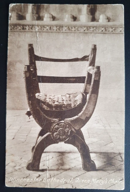 Friths Serie Postkarte 63730 - Winchester Kathedrale, Queen Mary's Stuhl b2
