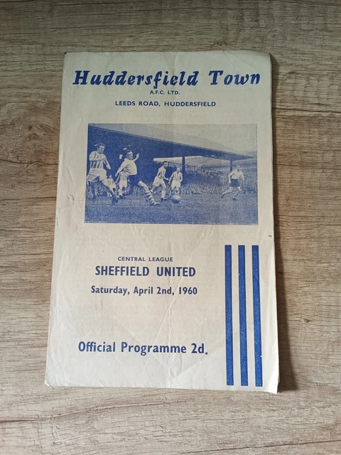 HUDDERSFIELD TOWN V Sheffield United 02/04/1960 Central League £4.99