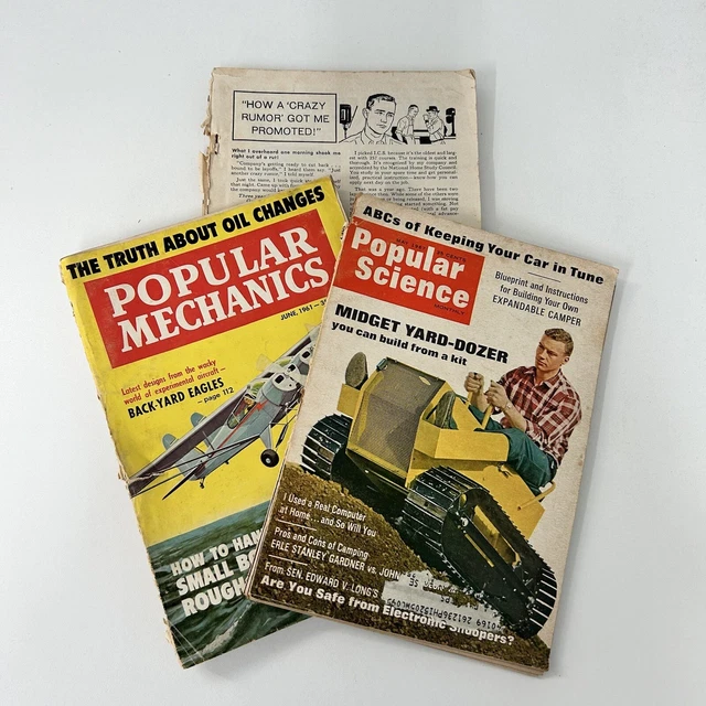 POPULAR MECHANICS POPULAR Science Magazines 1961 1967 Aircraft Camping