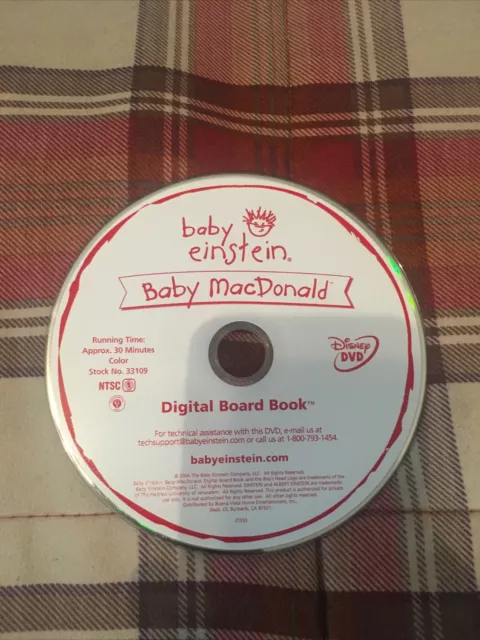 Baby Einstein: Baby MacDonald: A Day on the Farm (DVD) DISK ONLY NO TRACKING ##