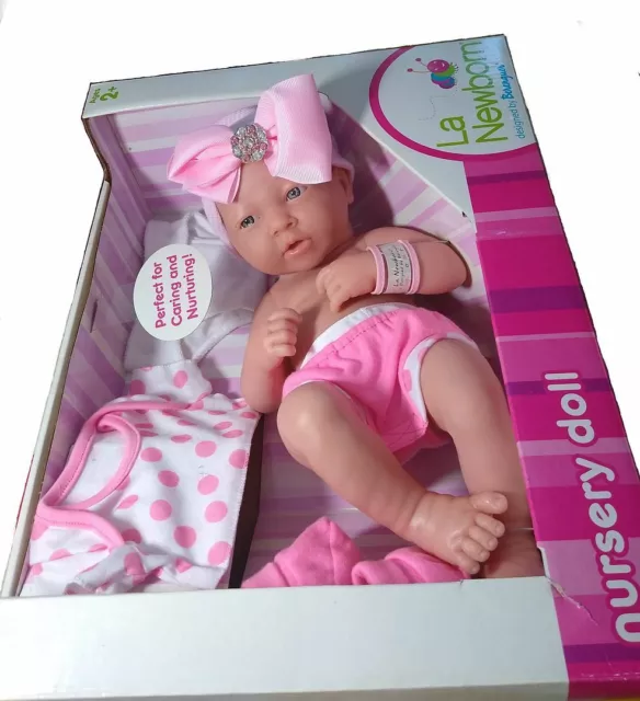 Precious Preemie La Newborn Doll  -   2 Extra Outfit & Hat Included