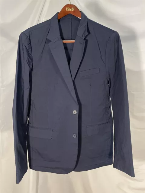 NWT DKNY SZ XL Navy Unstructured Flex Performance Fabric 2 Btn Blazer