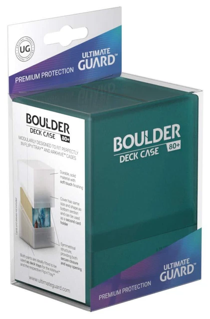 Ultimate Guard UGD010688 Boulder Deck Case 80+ Standard Size Box, Malachite, S M