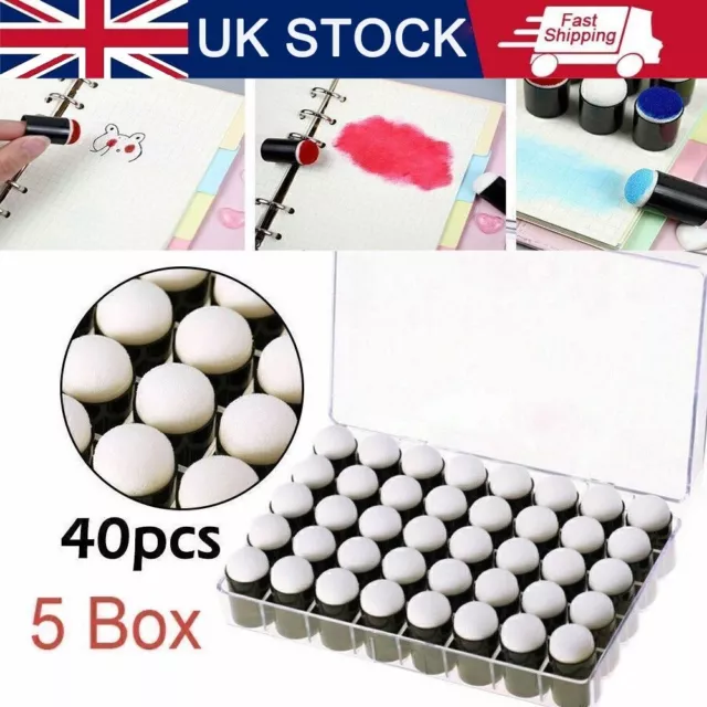 200pc Sponge Finger Daubers Ink Pad Package great for applying ink color ARTISTS