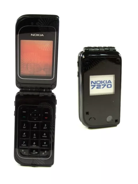 NOKIA 7270 black Klapp Handy Dummy mit Wackelbild Spielzeug Handy Attrappe