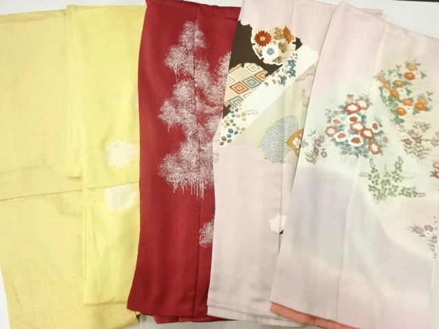 46191# Japanese Kimono / Antique Kimono / Set Of 5