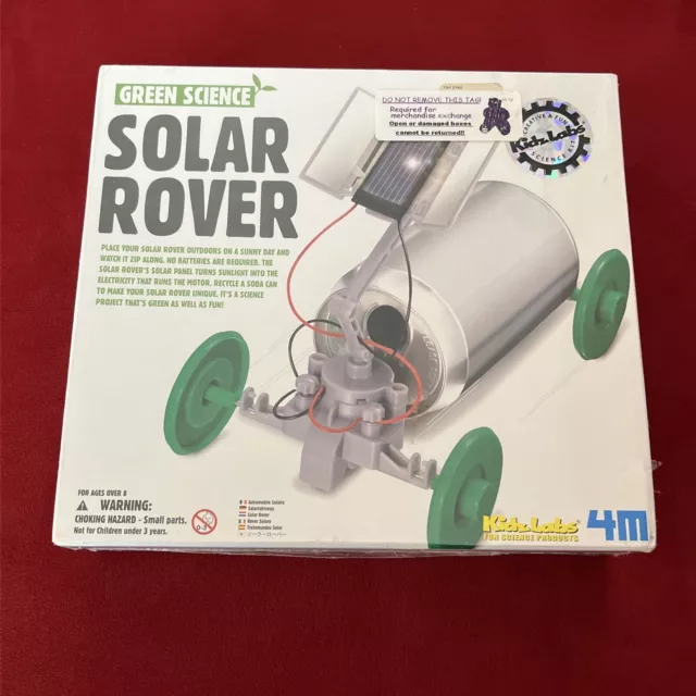 NEW Green Science Solar Rover KidzLabs Fun Science Project Toysmith Learning Toy