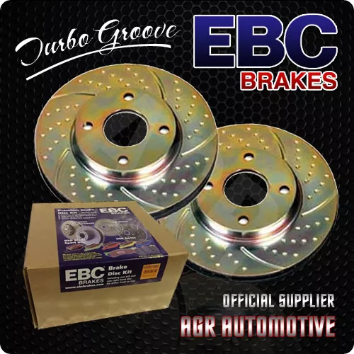 Ebc Turbo Groove Rear Discs Gd041 For Lancia Beta Montecarlo 2.0 1975-78