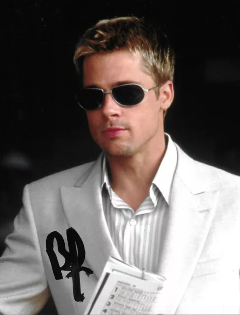 Brad Pitt Signed Oceans 11 10x8 Photo AFTAL