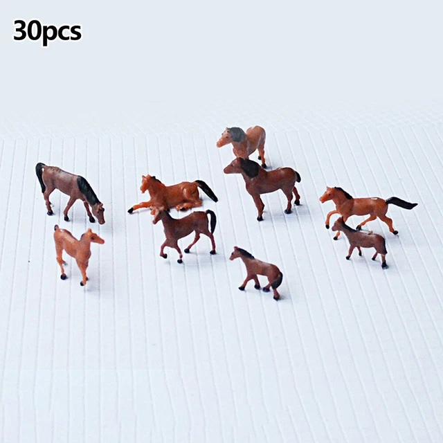 30 Vaches échelle N (1:150) En Plastique – Miniatures Réalistes Pour Train, Diorama Ou Paysage De Ferme