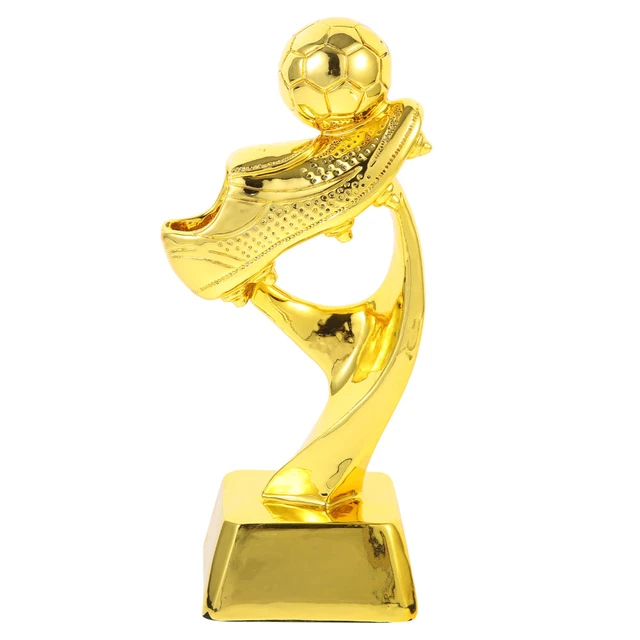 Trophée Gardien De But En Résine Dorée – 13,5 X 26 Cm – Pour Football, Bureau, école, Jardin D’enfants – Récompense Honorifique Brillante