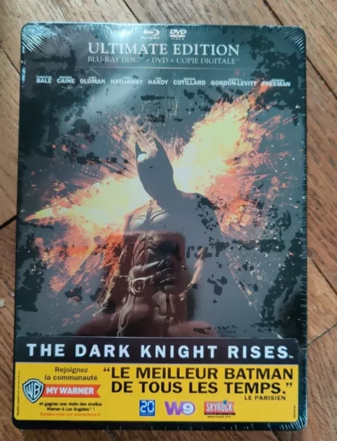 The Dark Knight Rises Blu  Ray Batman Ultimate Edition Boitier Metal Neuf