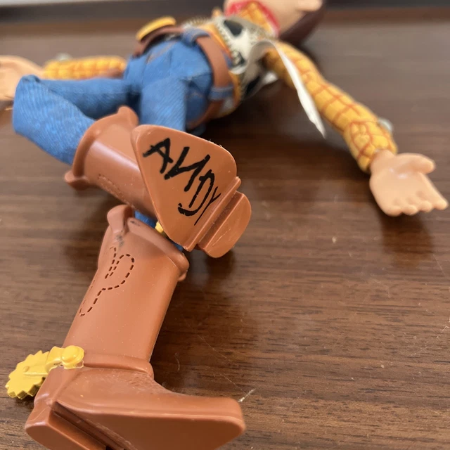 DISNEY PIXAR TOY Story Woody pull string talking doll vintage Andy On Boot £12.50 PicClick UK