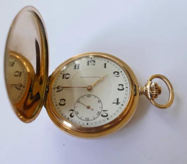 Jugendstil Taschenuhr 585 Gold Vintage um 1900 pocket watch