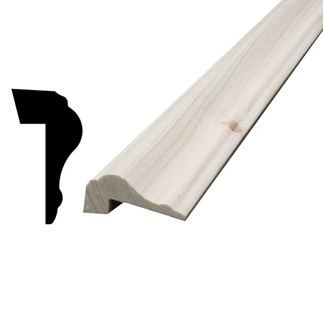 13/16 In. X 1-1/2 In. X 96 In. Knotty Pine Panel Cap Moulding