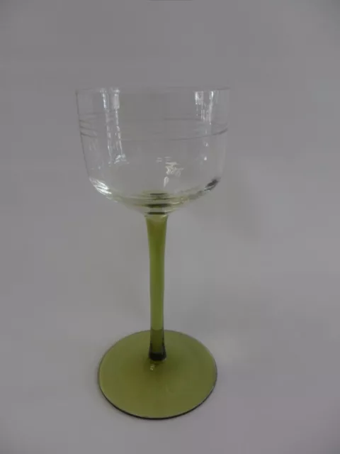 Antik Jugendstil Art Nouveau Glas Weinglas  verre à vin Sammlerstücke selten