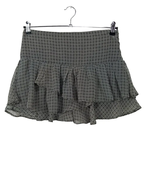 Mini-jupe Nanette Lepore Taille 36 - Noir Et Blanc - Taille Haute Et Plissée - Bon État