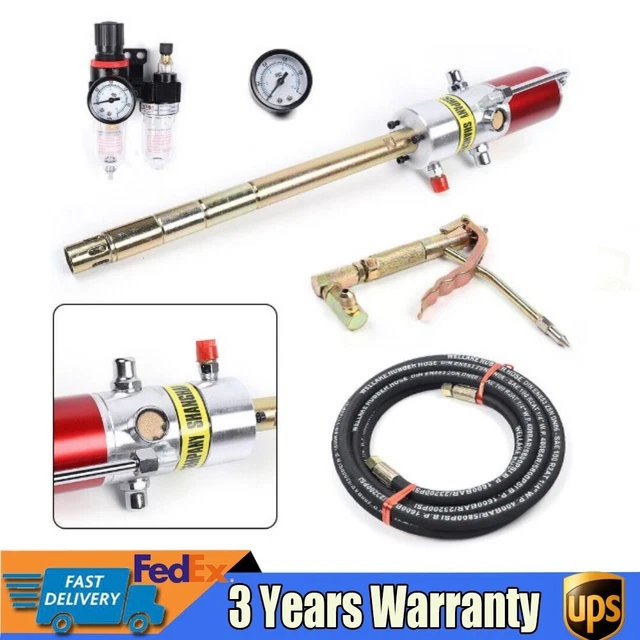 PNEUMATIC GREASE GUN Air Operated Grease Pump Kit High Pressure 0.85L/m