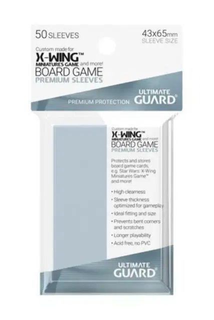 Ultimate Guard Premium weiche Hüllen für Brettspielkarten Star Wars™ X-WING™ Mini