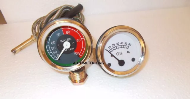 Massey Ferguson TE20,TO20,TO30,T035,F40,TEF20,135 Oil Pressure+Temperature Gauge