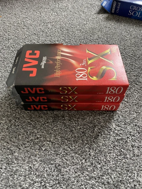 JVC 240 4HRS SX VHS Video Cassette Tapes 3 Tapes New & Sealed £10.00 - View #9