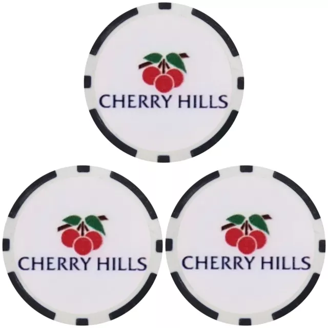 (3) Cherry Hills Country Club - Poker Chip Golf Ball Marker