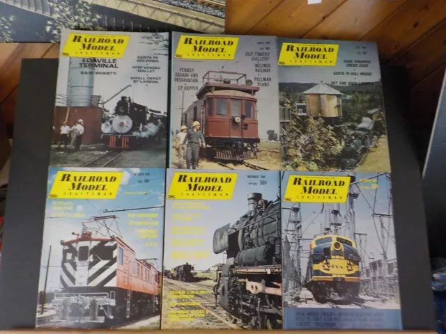 Railroad Model Craftsman Magazine Complete Year 1968  12 issues 2