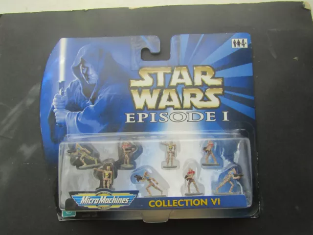1999 Hasbro Star Wars Micro Machines Episode 1  Collection V1 Battle Droids Mip