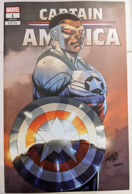 2023 NYCC Captain America #1 Liefeld TRADE DRESS Variant - ROB LIEFELD