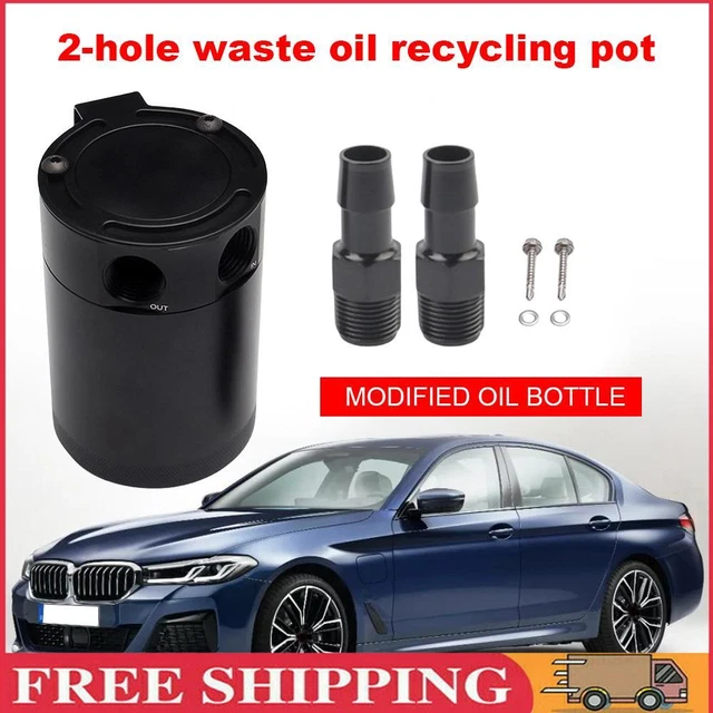 Separatore respiratore 2 porte (2 fori) serbatoio collezione sconcertato auto universale