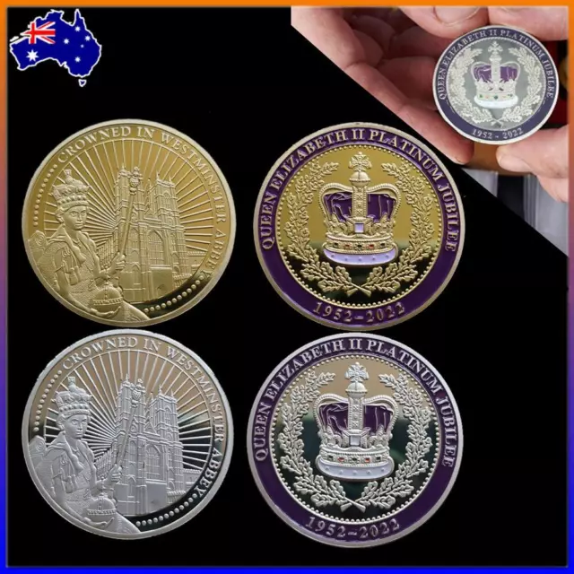 Queen Elizabeth II Platinum Jubilee Commemorative Coin Royal Collection Gift